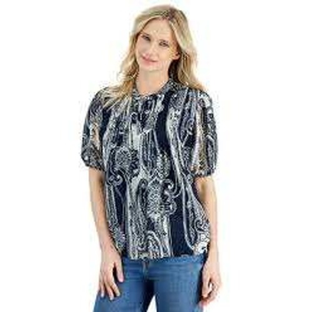 Nautica Jeans - Women Paisley Blouse - Size - M/L